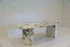 Milano Arabescato Marble Dining Table Perspective View 2