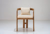 Miro Teak Dining Chair Front View 1