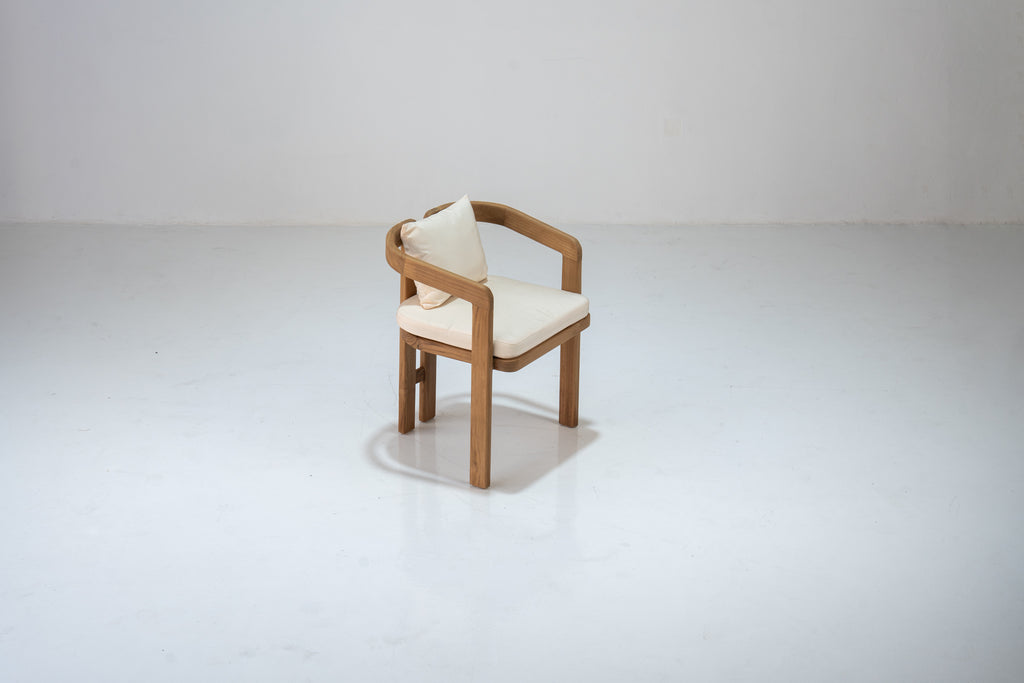 Miro Teak Dining Chair Perspective View 15