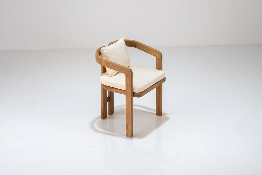 Miro Teak Dining Chair Perspective View 16