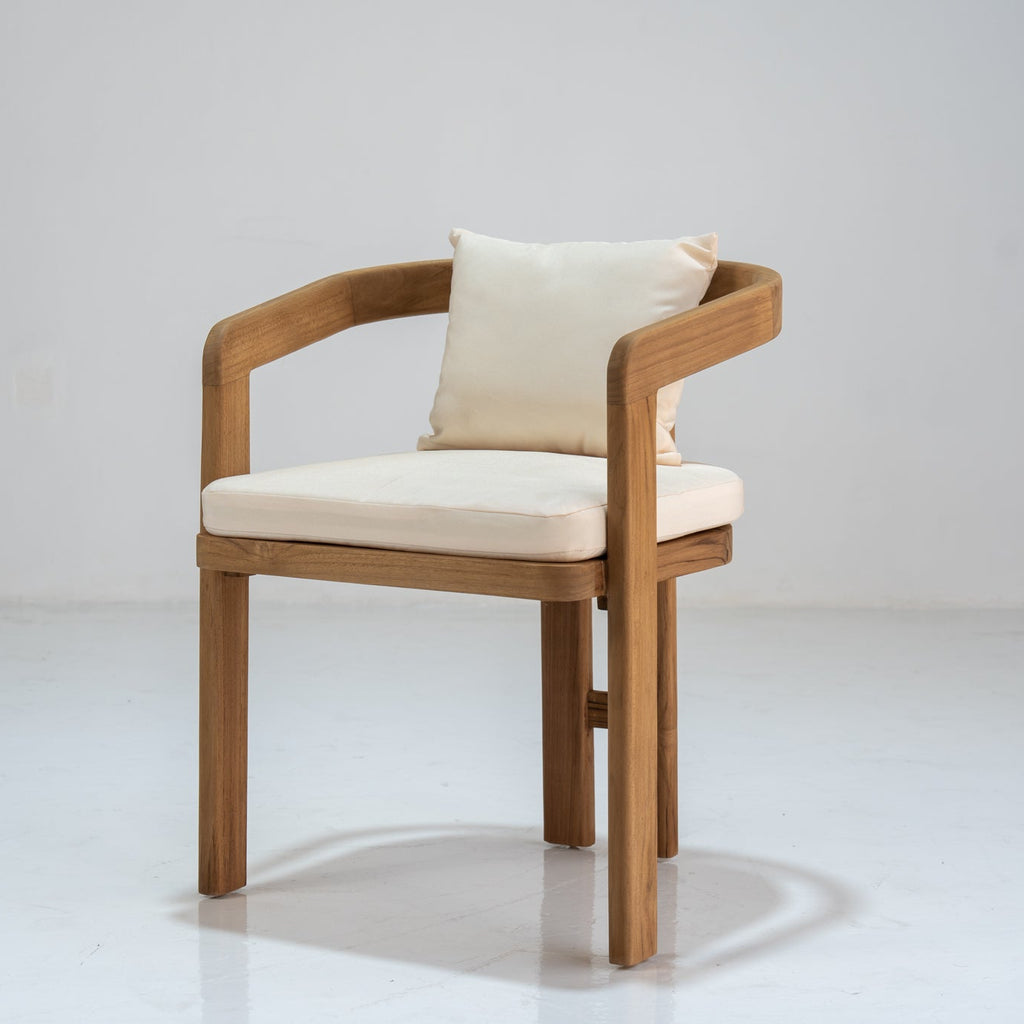 Miro Teak Dining Chair Perspective View 1