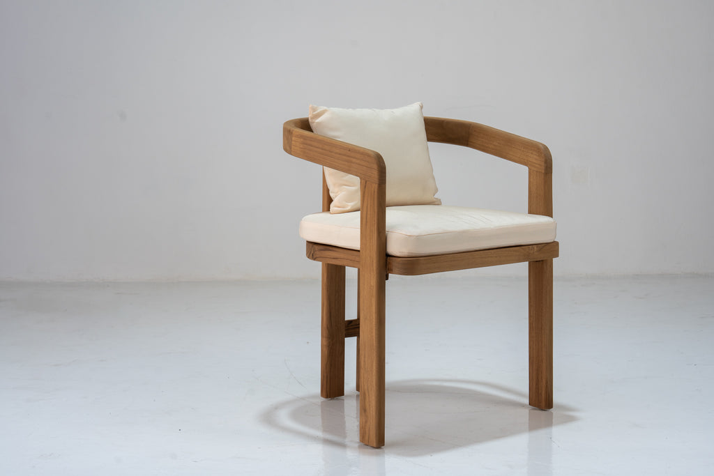 Miro Teak Dining Chair Perspective View 2