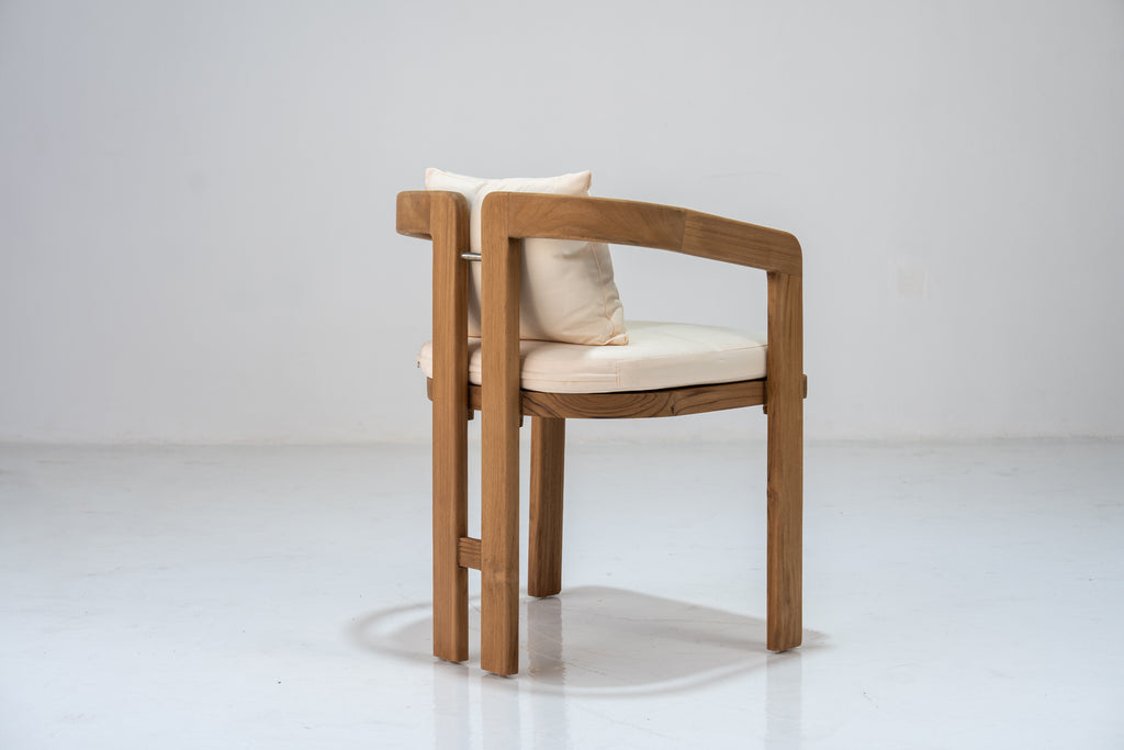 Miro Teak Dining Chair Perspective View 8