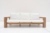 Modern Teak 3 Seater Sofa Front view