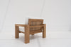 Modern Teak Lounge Chair Back view