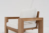 Modern Teak Lounge Chair Side view