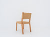 Modern Teak & Rattan Dining Chair Back view