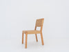 Modern Teak & Rattan Dining Chair Side view