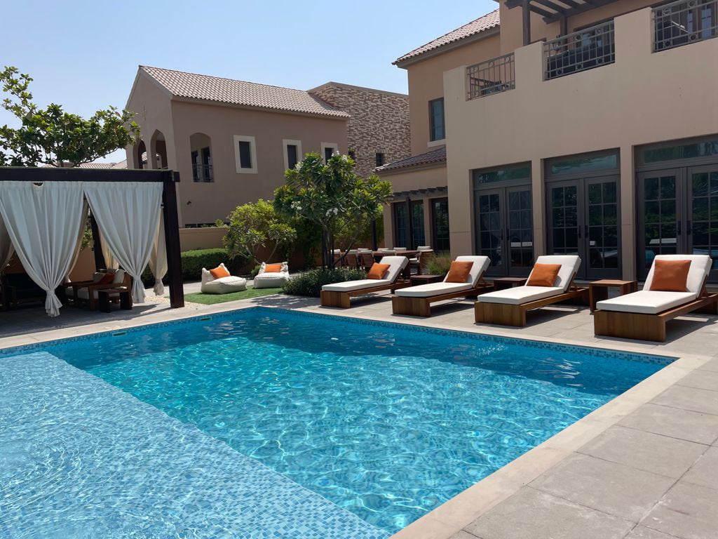 Modern Teak Sun Lounger Outdoor View 5