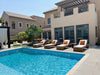 Modern Teak Sun Lounger Outdoor View 6