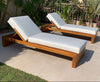 Modern Teak Sunbed Customer Home
