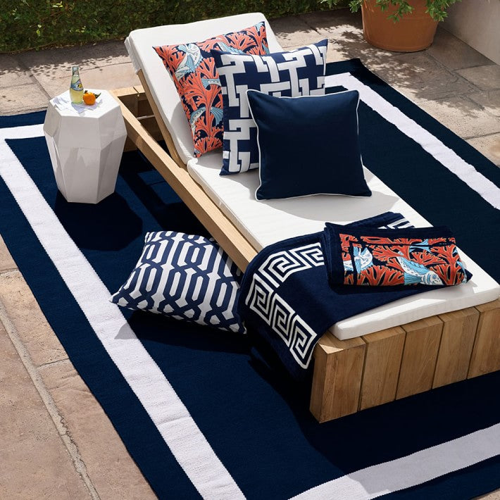 Modern Teak Sunbed Customer Home 3