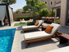 Modern Teak Sunbed Customer Home 4
