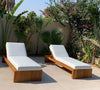 Modern Teak Sunbed Customer Home