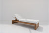 Modern Teak Sunbed Side view