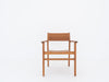 Monaco Teak Dining Chair Front view