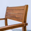Monaco Teak Dining Chair Side view 6