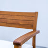 Monaco Teak Dining Chair Side view 7
