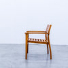 Monaco Teak Dining Chair Side view 8