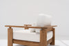 Mykonos Teak Single Seater Back view