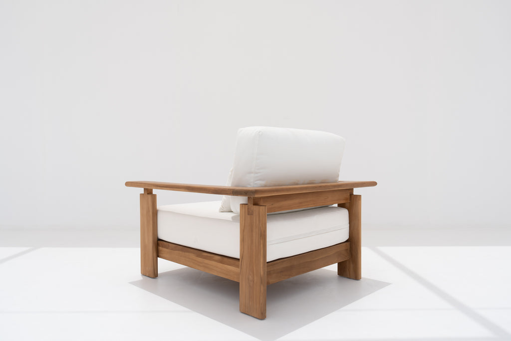 Mykonos Teak Single Seater Back view