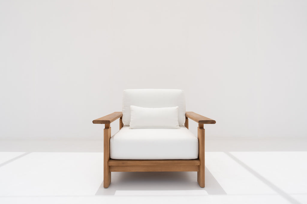 Mykonos Teak Single Seater Front view