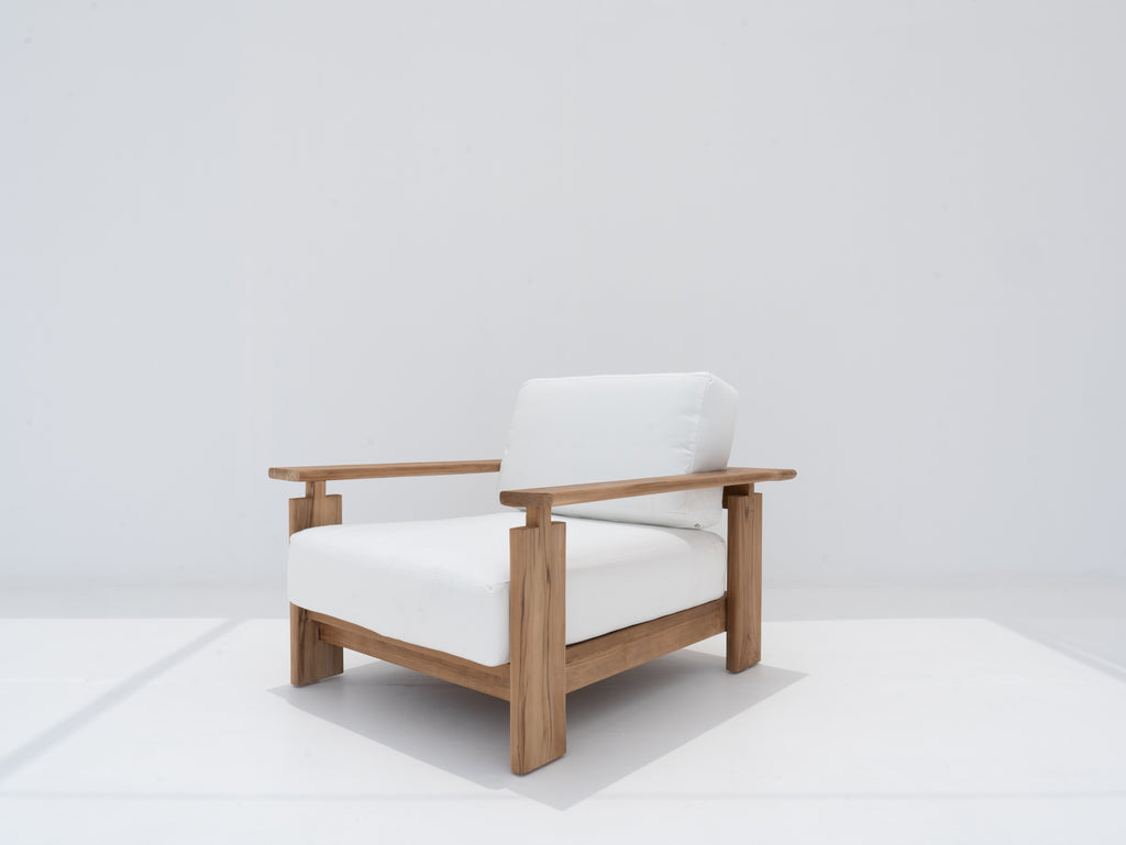 Mykonos Teak Single Seater Side view