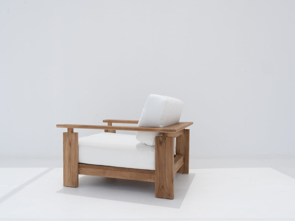 Mykonos Teak Single Seater Side view