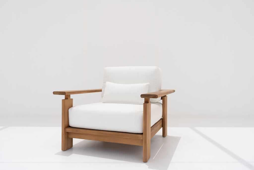Mykonos Teak Single Seater Side view