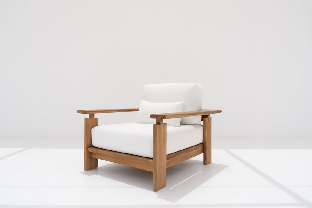 Mykonos Teak Single Seater Side view