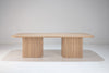 Mysa Oak Dining Table Front View 1