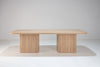 Mysa Oak Dining Table Front View 2