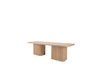 Mysa Oak Dining Table White Background View 1