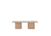 Mysa Oak Dining Table White Background View 2