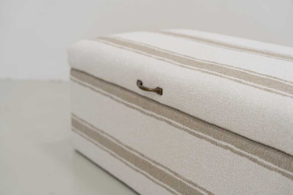 NV.VIII Storage Ottoman Detailed Fabric Texture View 1