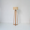 Natural Rattan Floor Lamp Front Perspective View 2