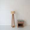 Natural Rattan Floor Lamp Perspective View 1