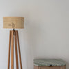 Natural Rattan Floor Lamp Perspective View 2