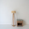 Natural Rattan Floor Lamp Perspective View 3