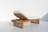 Naxos Teak Lounger Back view 2