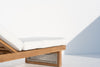 Naxos Teak Lounger Back view 4