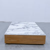 Neo Calacutta Marble & Teak Coffee Table