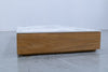 Neo Calacutta Marble & Teak Coffee Table