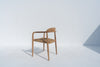 Noa Teak Woven Chair Back view