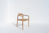 Noa Teak Woven Chair Side view