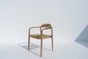 Noa Teak Woven Chair Side view 3