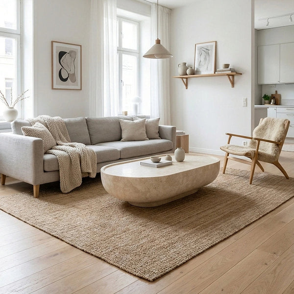 Noma Travertine Coffee Table Indoor View 1