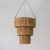 Nomad Tiered Rattan Pendant Light Perspective View 2