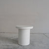 Nook Micro Cement Side Table Front Perspective View 1