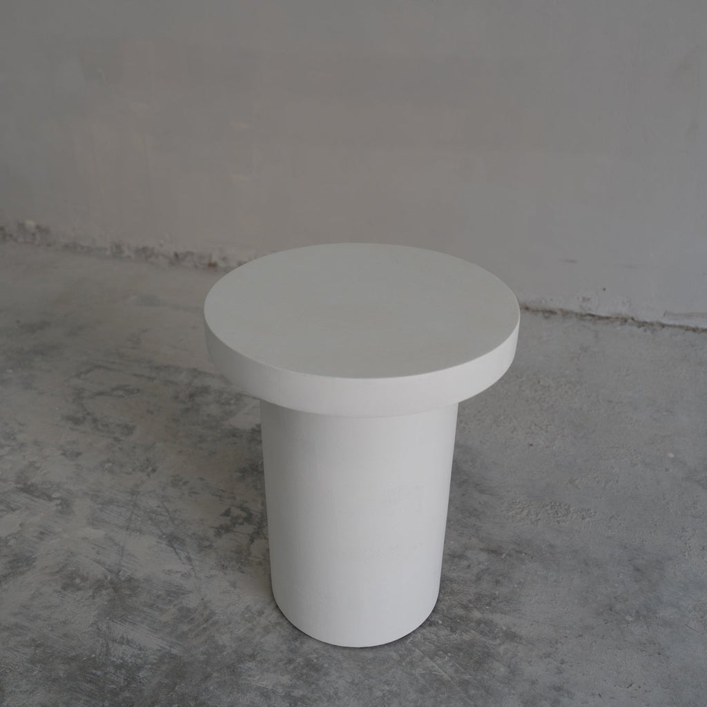 Nook Micro Cement Side Table Perspective View 2
